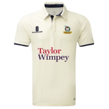 Ergo Cricket Shirt - Short Sleeve : Navy Trim